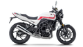 White zxmoto 500F motorcycle